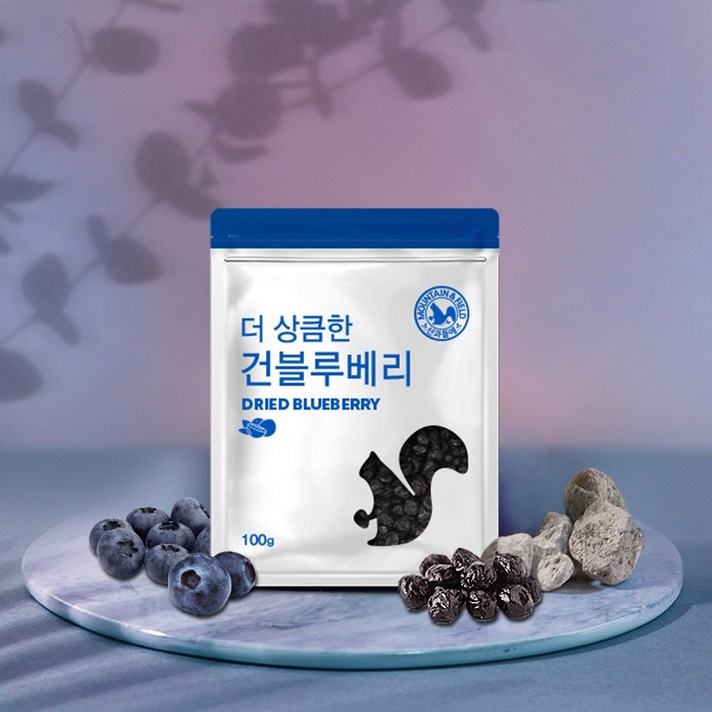 산과들에 건 블루베리 100g 4봉 400g 건과일, 1세트, 1kg