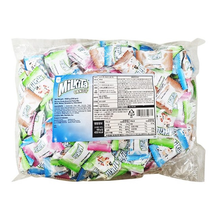 밀키타 밀크 카라멜 우유 메론 초코 딸기 믹스 캬라멜 1kg