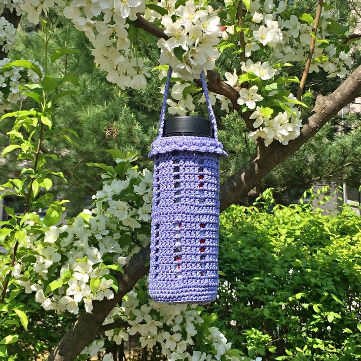 손뜨개 보틀 물병 커버, 1개