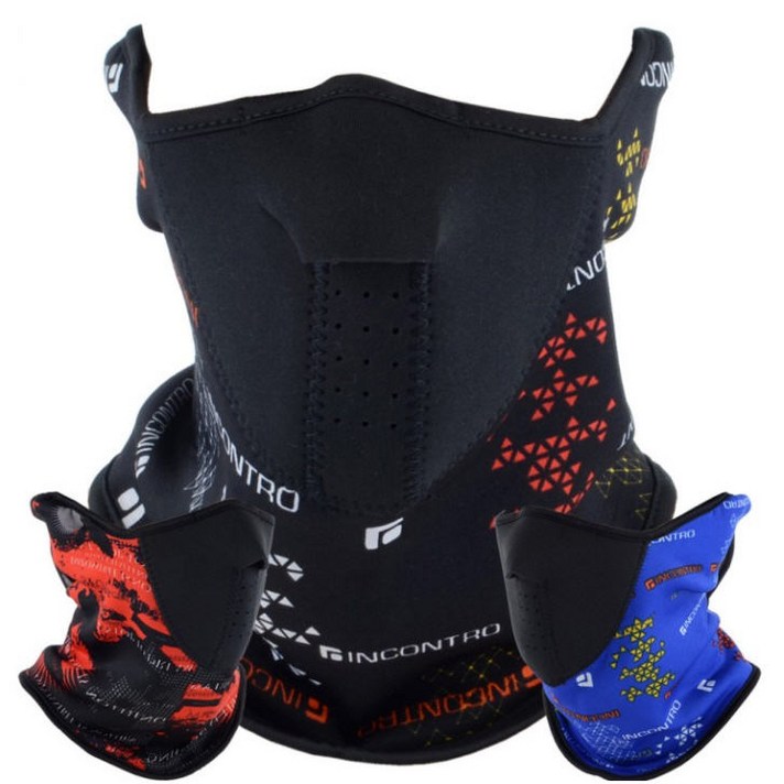 오토바이 방한마스크 김서림방지 편리한 탈부착형 바이크마스크 자전거 겨울마스크 오토바이후드