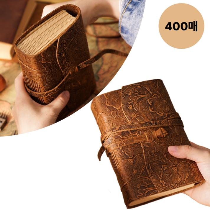 InLoop 가죽다이어리 만년 빈티지 노트 앤틱