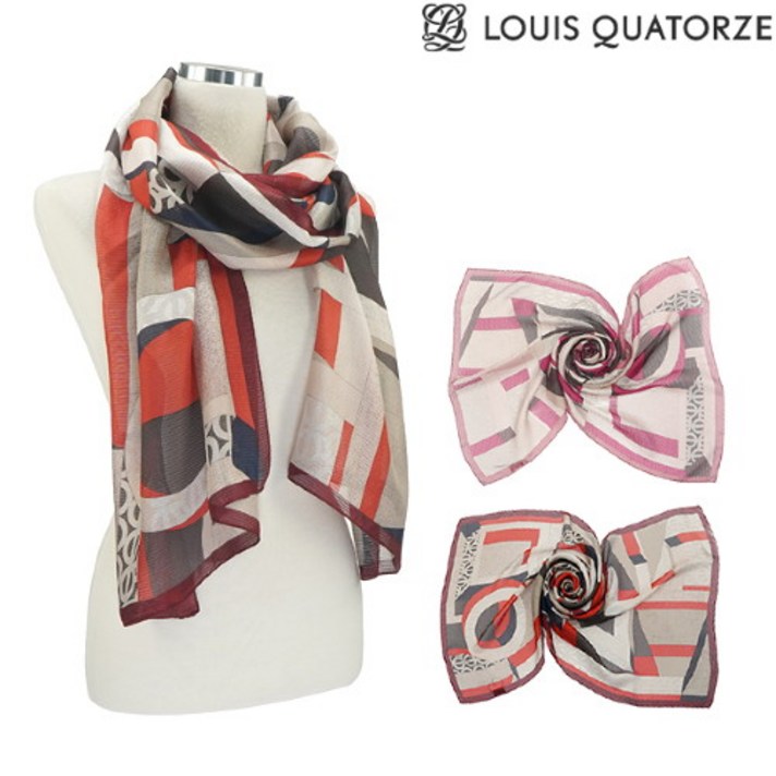 루이까또즈 [루이까또즈] 실크 롱스카프 스완스 (SA-2USL241_best)