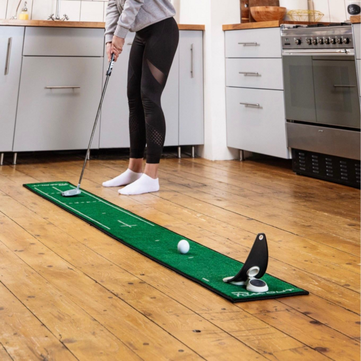 퍼트아웃 슬림 퍼팅 매트 폭이좁은 골프퍼터매트, 1개