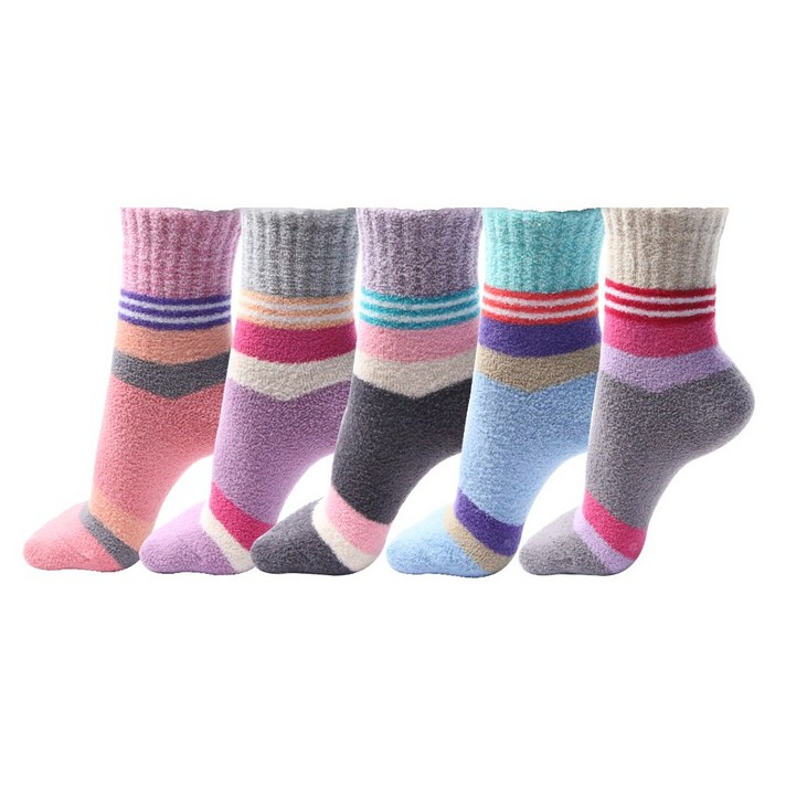 아놀드파마 여성용 장목 수면 양말 AP6080 5족