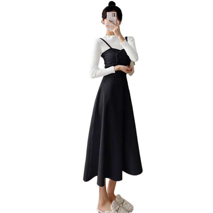 셀럽당 코듀로이 나시 레깅스 원피스  세트