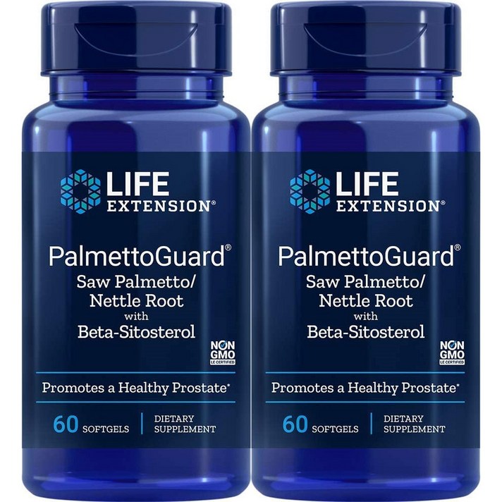 Life Extension PalmettoGuard Saw Palmetto 팔메토가드 쏘팔메토 60소프트젤 2팩, 1개, 1