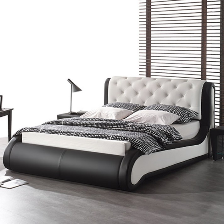 젠티스 베스트 퀸 침대프레임 콜렉션 (매트선택), 블랙