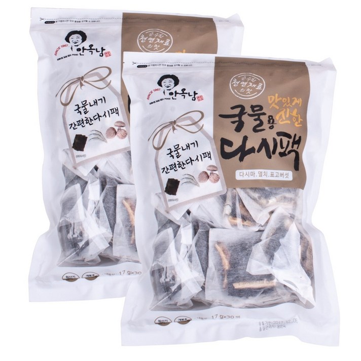 안옥남 국물용 다시팩 510g, 60팩, 17g