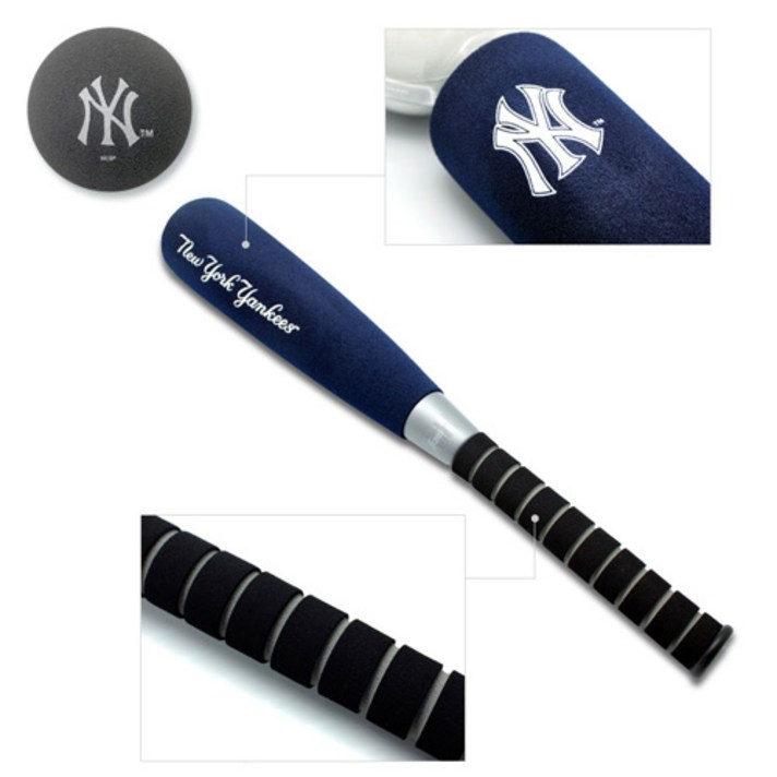 MLB 뉴욕양키스 폼배트 폼야구공 세트 가볍고 안전한 스폰지 야구배트