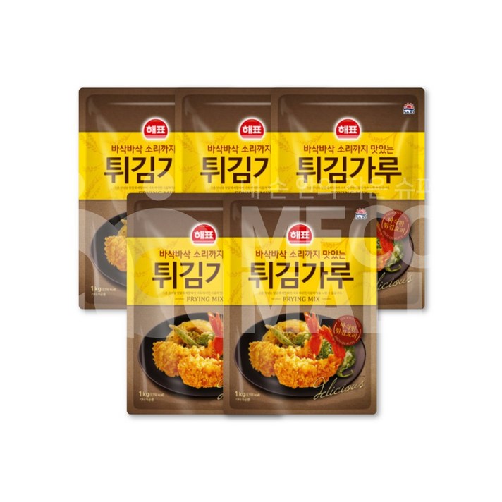 (메가몰)해표 튀김가루1KG*5