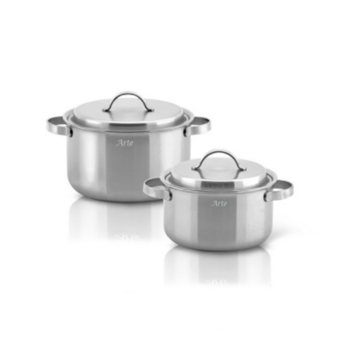 퀸센스 아르떼 통5중 냄비 세트 D형 2p, 양수 20cm + 24cm