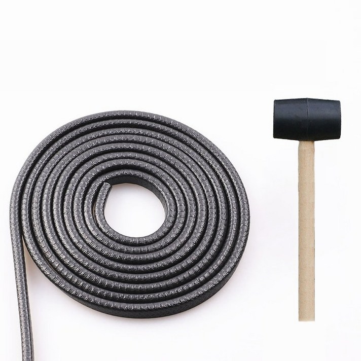 유유라키 도어 엣지 몰딩가드10m +고무망치1개, 블랙