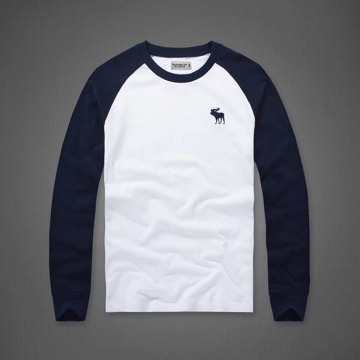 HOLLISTER 남성 긴팔 라운드넥 캐주얼 티셔츠