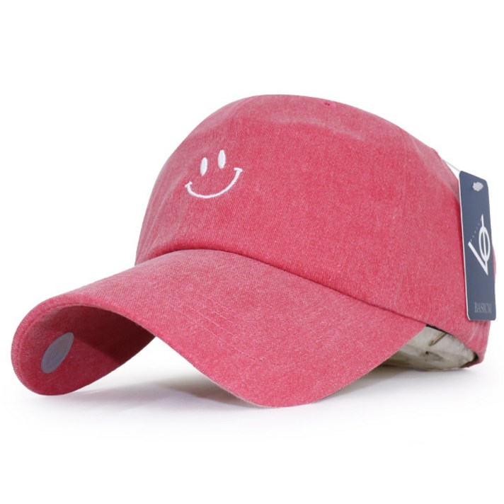 남성 여성 야구모자 볼캡 스마일