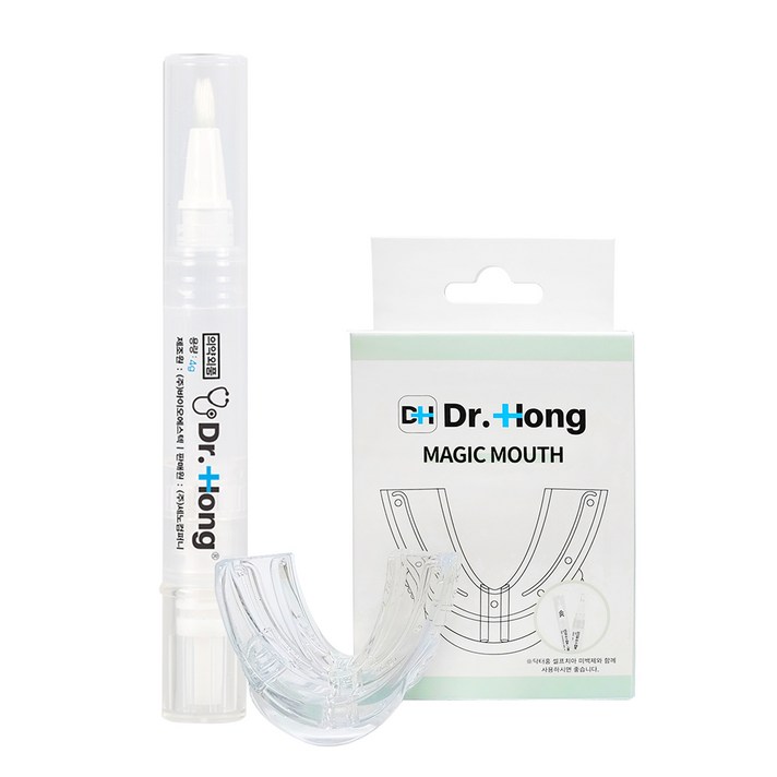 닥터홍 치아미백 자가미백 화이트닝 치아미백제4g+마우스피스, 1set, 4ml