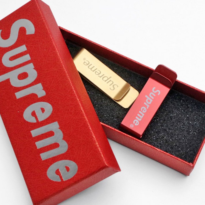Supreme 슈프림 레드 골드 메탈 머니클립 2개 세트