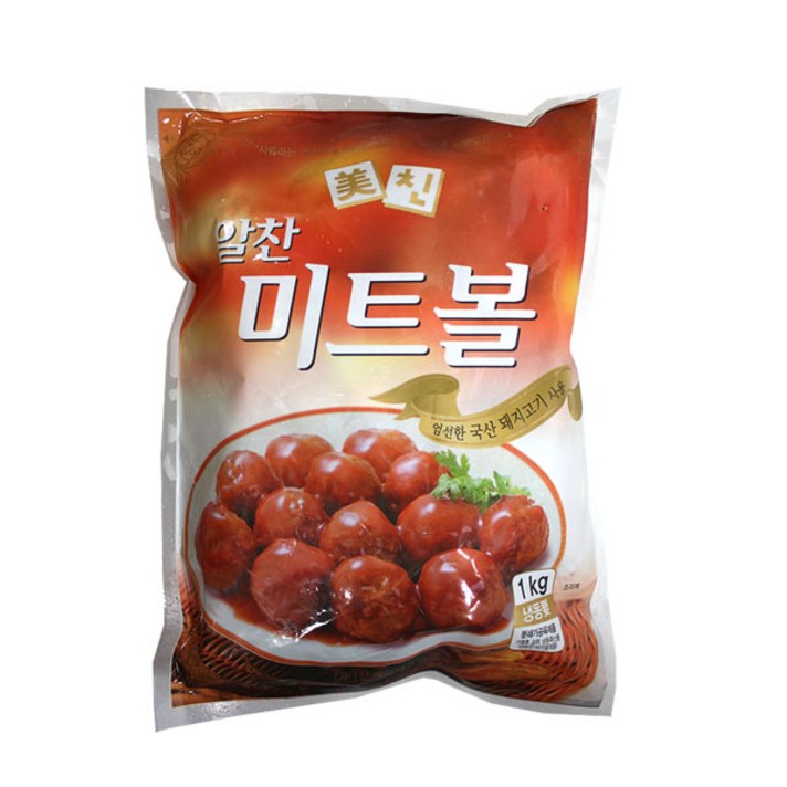 냉동알찬미트볼1kgx10개/냉동식품/냉장식품/가공식품/식자재/식료품/식재료, FN0041/알찬 미트볼1kgx10개