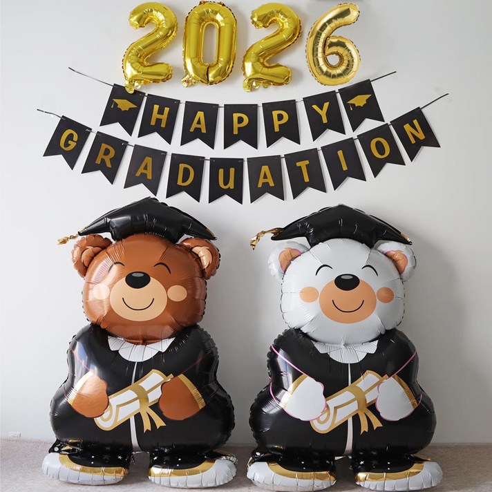파티굿즈 졸업 포토존 어린이집 유치원 풍선 장식 졸업식 수료식 파티용품
