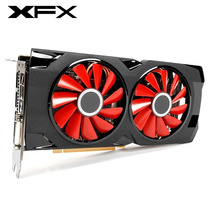 그래픽카드 글카 XFX RX 570 4GB 비디오 화면 GPU AMD 4GB 채굴 게임용