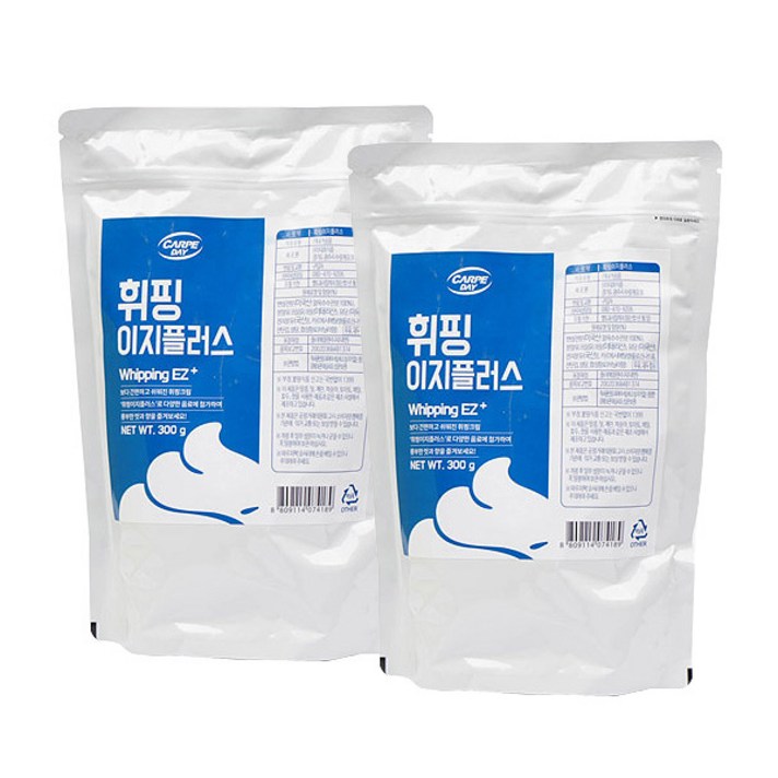 휘핑이지 플러스 휘핑크림 폼 파우더 300g 2개세트, 본품