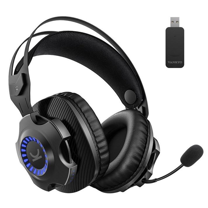 VANKYO Wireless Gaming Headset Captain 100- Gaming Headphones with Detachable Noise Cancellation Mi