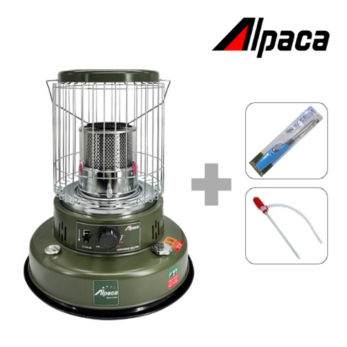 [KC인증] 알파카 캠핑난로 TS-460S 그린 세라믹상판, 단품, 선택완료