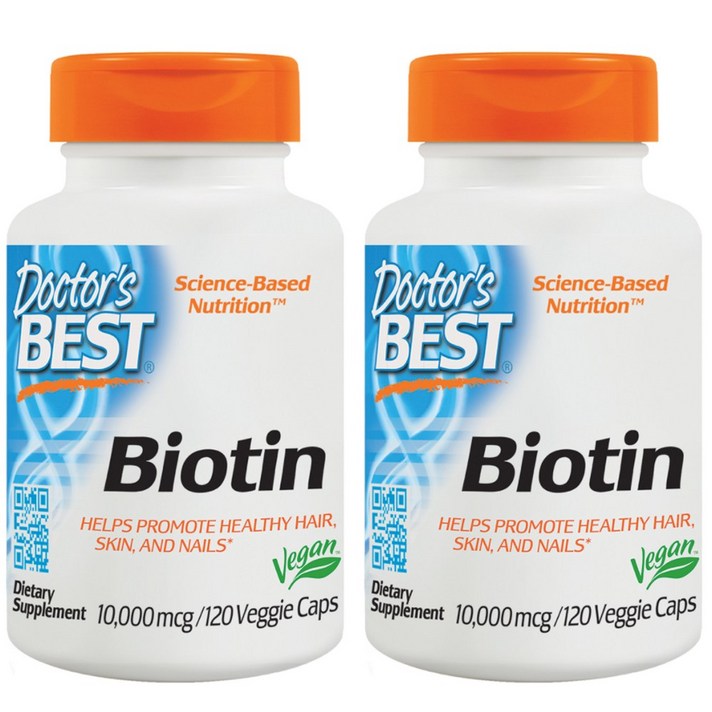닥터스베스트 비오틴 10000mcg 베지 캡, 120정, 2개