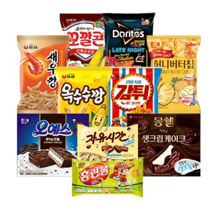 과자 골라담기 해태 크라운 롯데 농심 오리온 빙그레 과자 간식, 038농심 쫄병 매콤한맛 82g