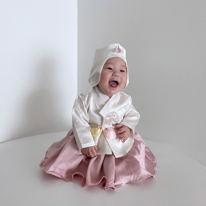 아기여워 여아용 아기씨 한복 + 조바위 세트