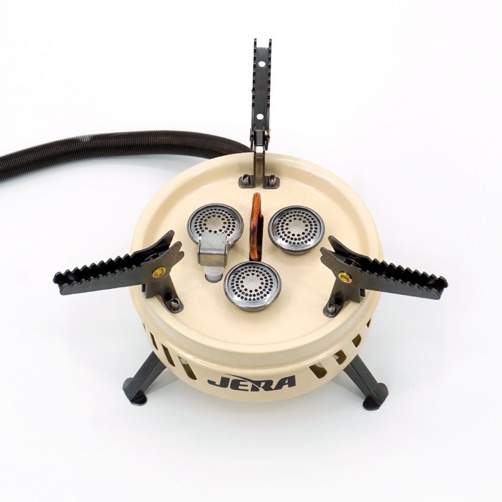 제라 고화력 캠핑버너 3구 서브스토브 JB-103 강염버너, 크림, 1개