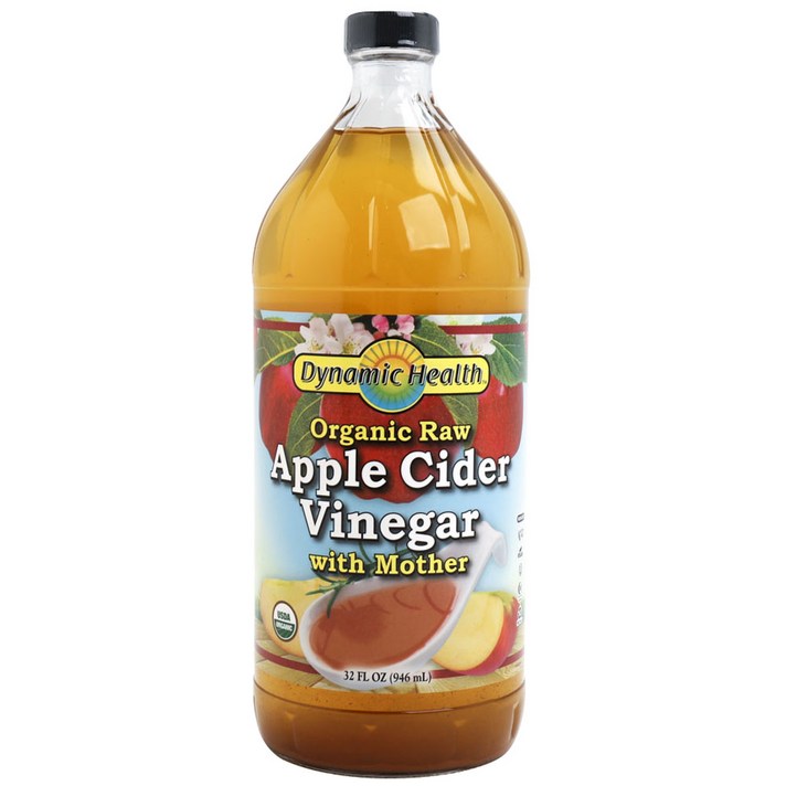 다이나믹헬스래버러터리즈 사과 식초 마더 무지방 무설탕 글루텐 프리, 946ml, 1개