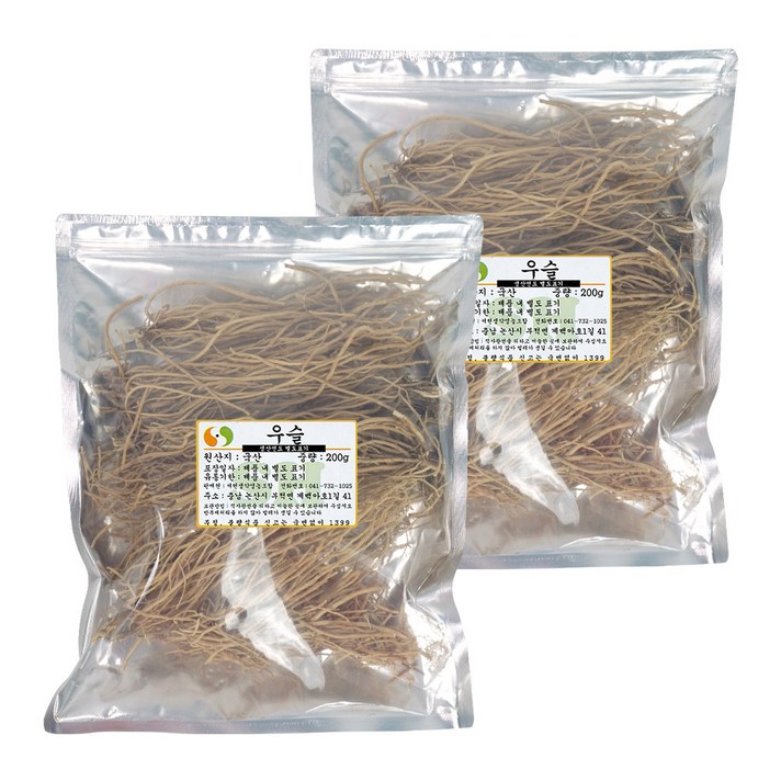 국산 우슬 400g(200g*2) 쇠무릎 쇠무릅 번들