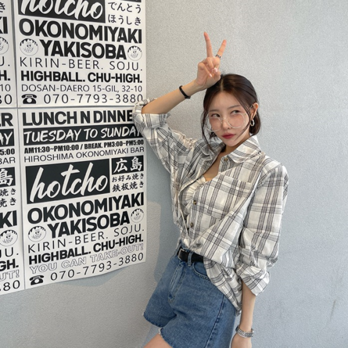 다바걸 프리즈셔츠탑세트