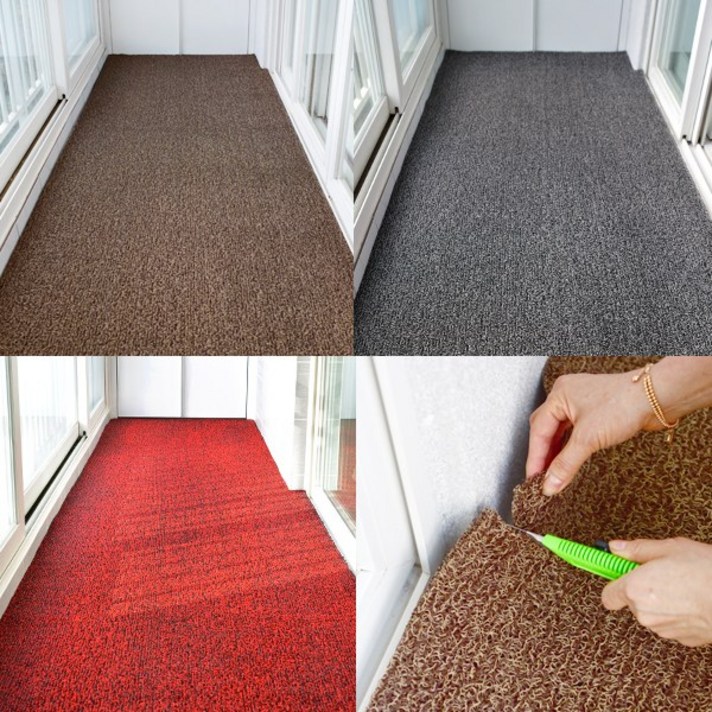 제일매트 국내산 KC인증 DIY 현관코일매트 베란다 발코니, 두께1.5cm/브라운(오픈형)/130cmX1cm