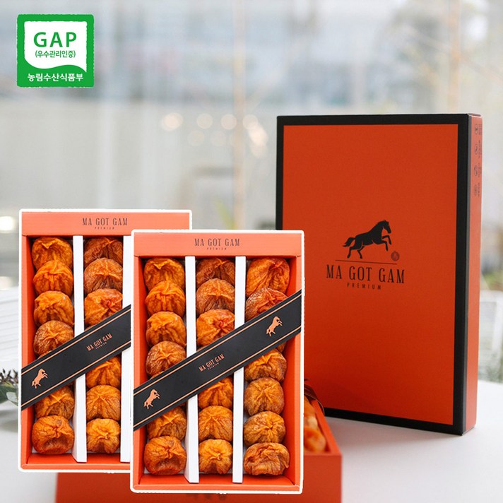 영동 마곶감 1호 1+1 (2박스) 선물세트 1kg 내외 x 2박스 구성, 2개, 1kg*2(1+1)