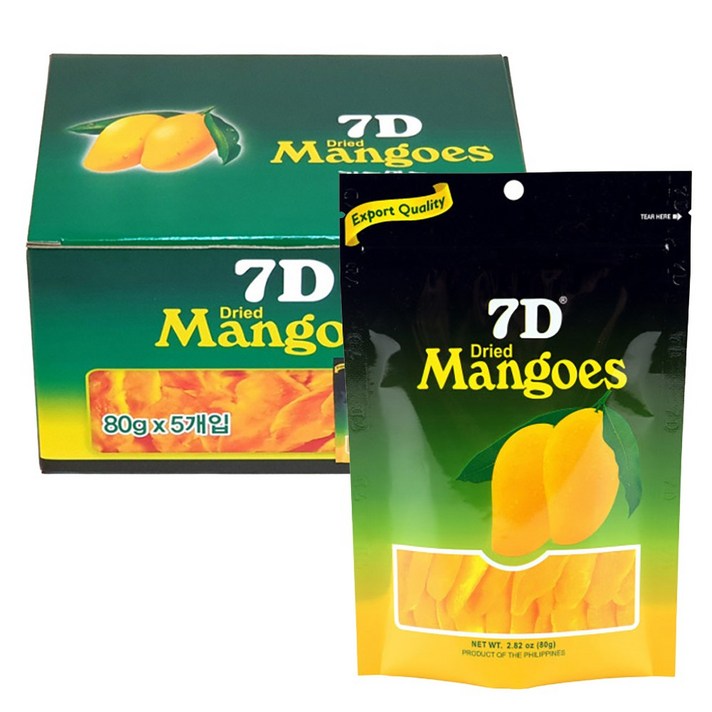 세븐디 7D 건조 망고, 80g, 20개