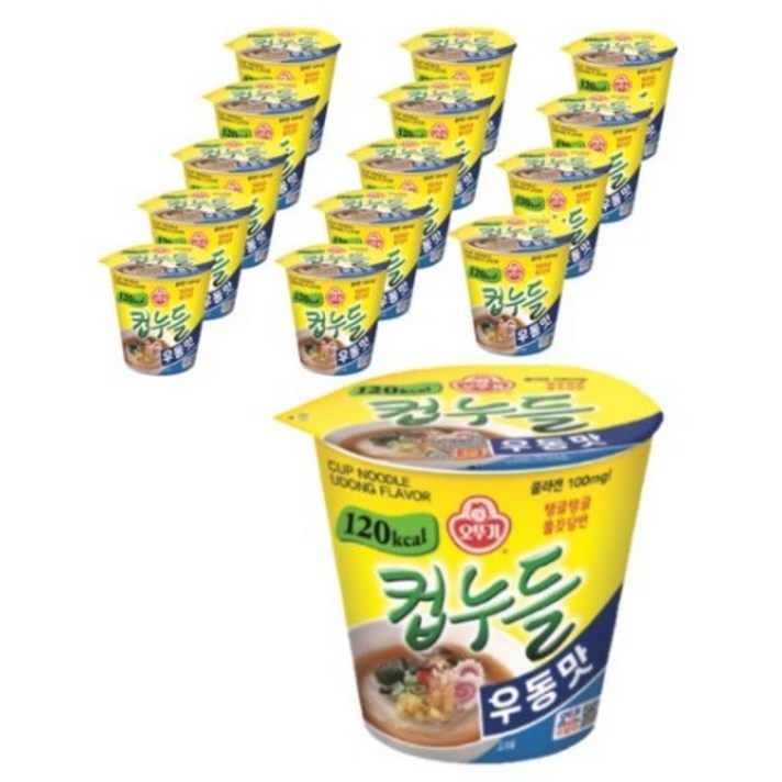 오뚜기 컵누들 우동 컵라면, 22개