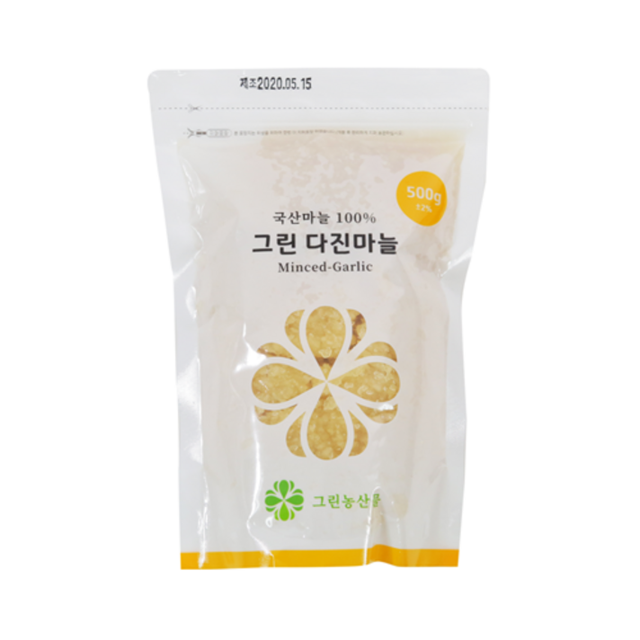 당일발송 주문당일다진 국내산 냉장 햇 다진마늘, 2봉, 500g