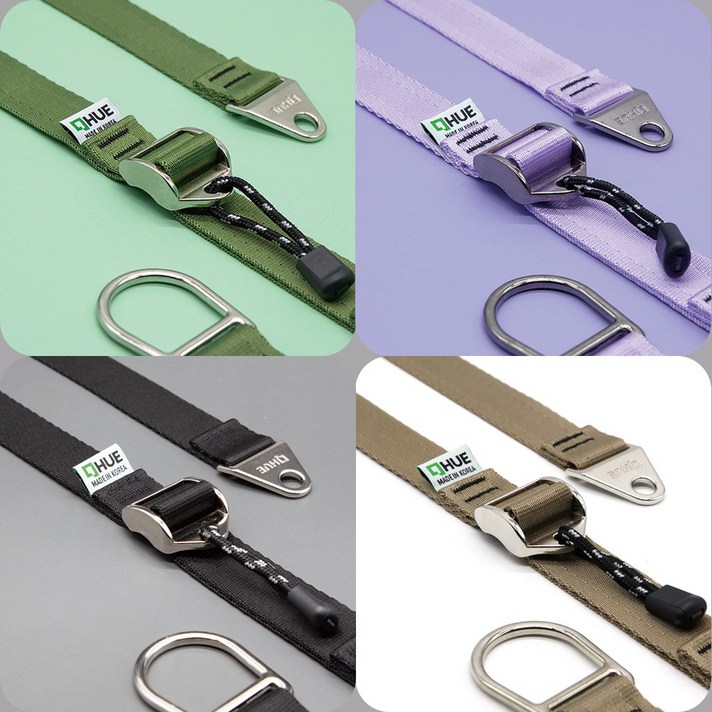 휴캠핑 캠버디 타프 웨빙 스트랩 스트링 타프줄, 멀티캠