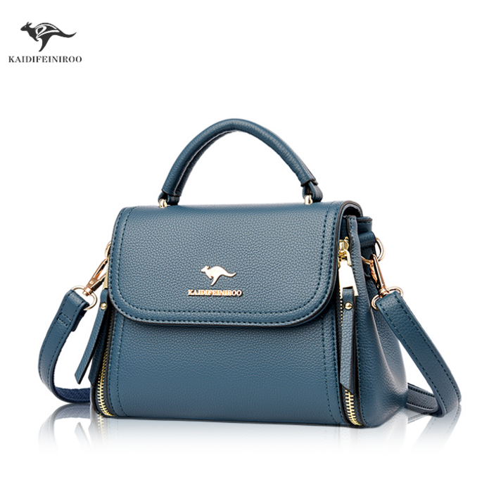 캥거루사계절 여성 캐주얼 가죽 크로스 가방 데일리 가벼운 토트앤 숄더백 경량 + 에코백