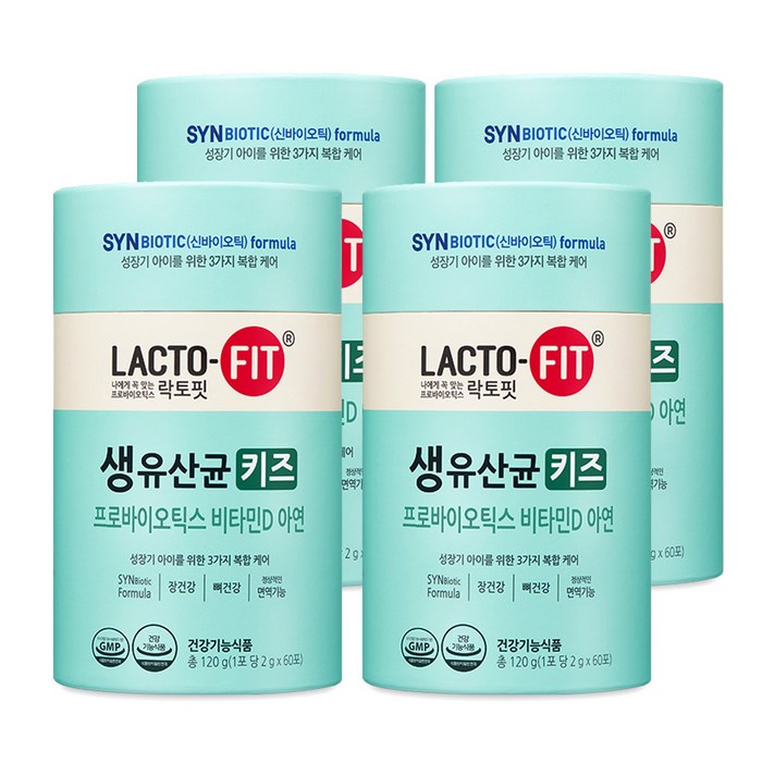 락토핏 생유산균 키즈, 120g, 4개