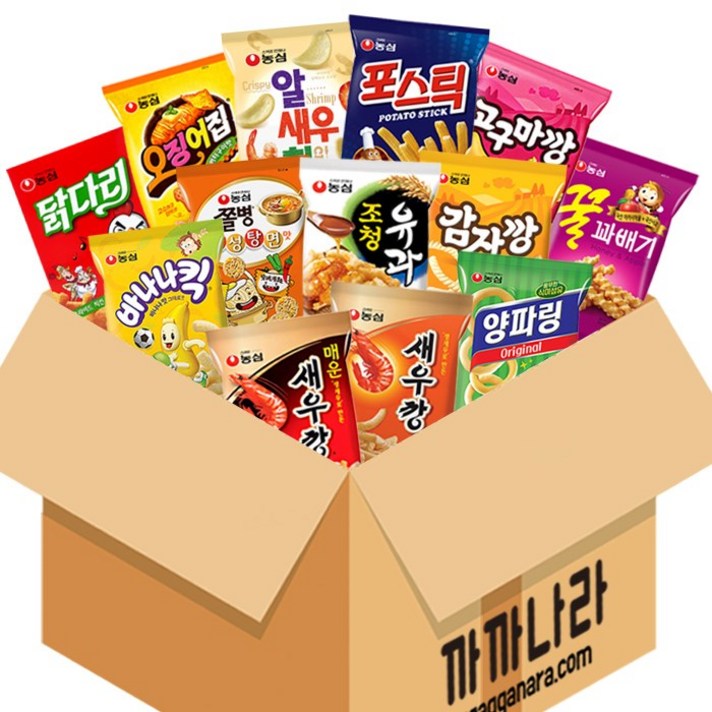 농심 까까나라 농심스낵 모음 과자선물세트, 까까나라 농심스낵/대표스낵 13종