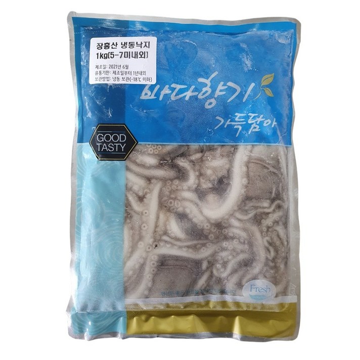 [급냉] 살아있는 그대로 얼린 급냉 낙지 1kg 500g 전남 장흥산 국산 낙지 뻘낙지 쫄깃 연한 낙지 산지직송, 1개, 급냉낙지 1kg (5-7미 내외)