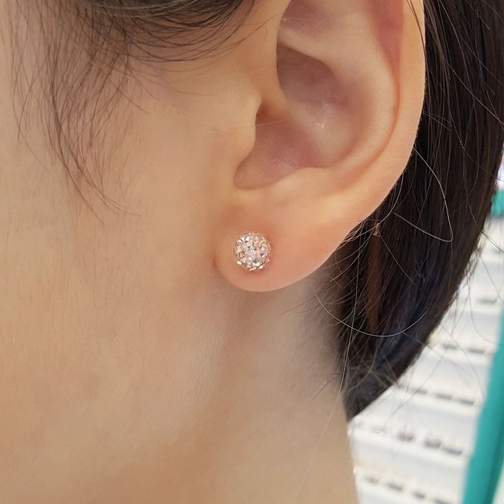 볼라레 스와로브스키 멀티 써지컬스틸 명품 귀걸이 6mm 8mm (sse478)