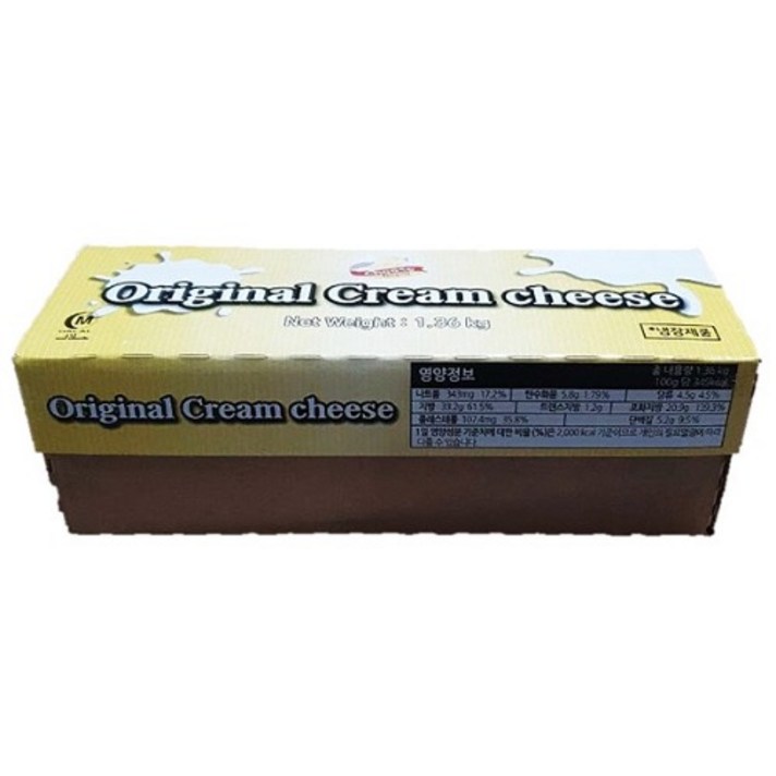오리지널 크림치즈1.36kg 아이스포장 무상, 1개