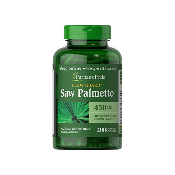 퓨리탄스프라이드 쏘말메토 450mg 200정 Puritans Pride Saw Palmetto 450 mg 200 Count