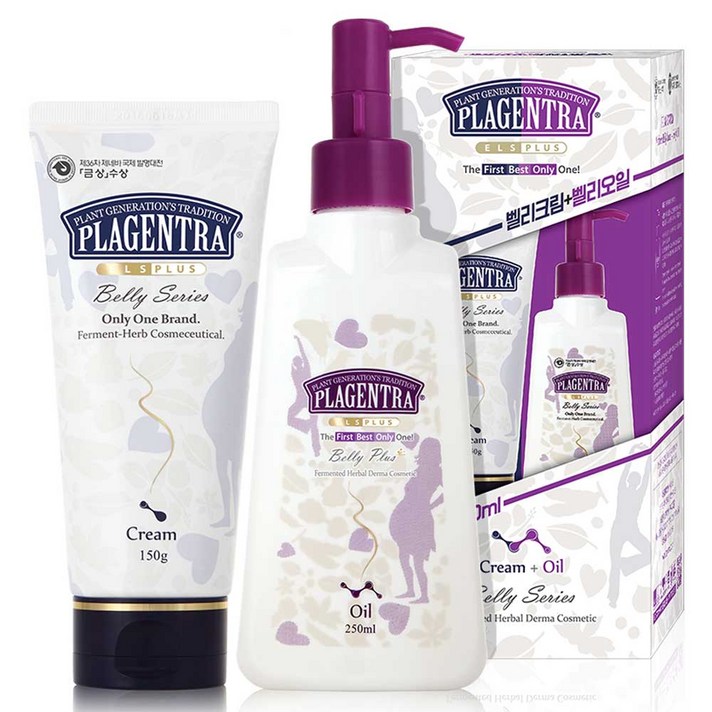 임신축하 선물 세트 프라젠트라 벨리 플러스 임산부튼살 관리 2종세트, 1개