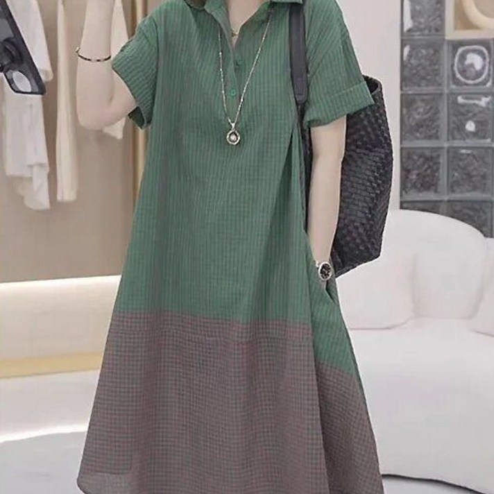 해피유통 여성 원피스 여름 신상 디자인감 빅사이즈 루즈핏 스커트jhz