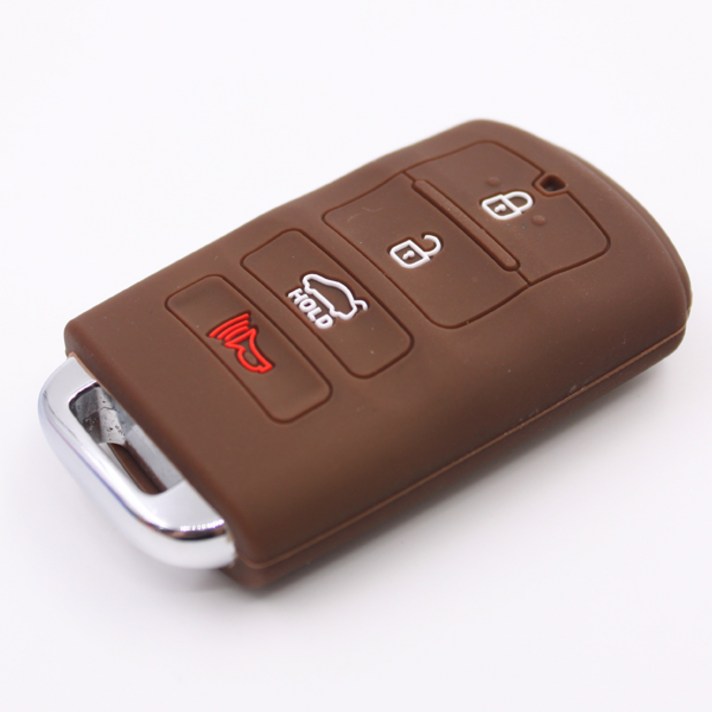 기아 올뉴 K7 스마트키 실리콘 케이스, 브라운