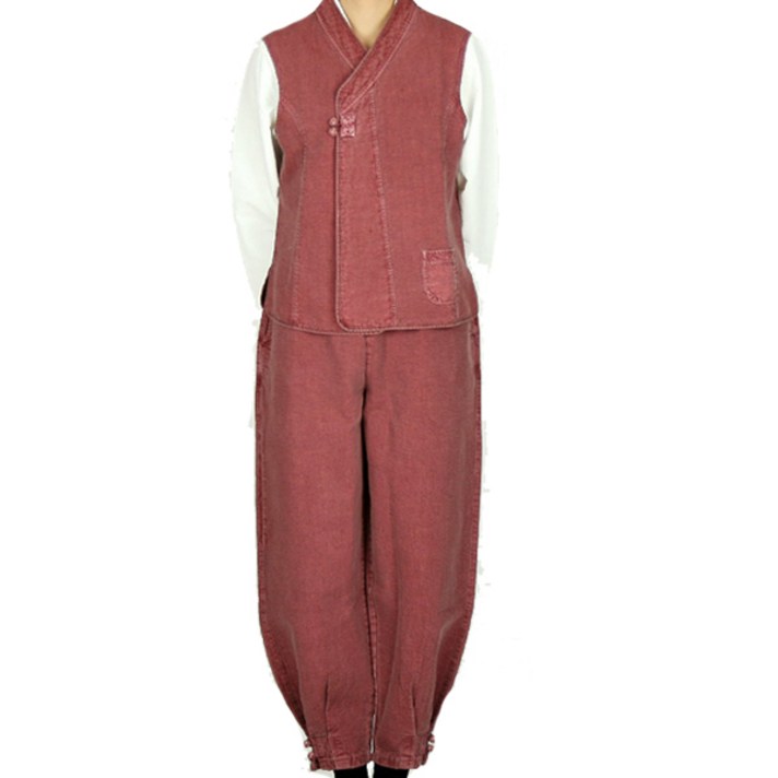 토지몰 여성용 도비자수조끼바지 생활한복/법복